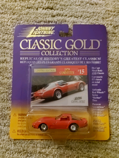 Johnny Lightning Classic Gold Collection 1979 Corvette Replica of History's Greatest Classics Mint i...