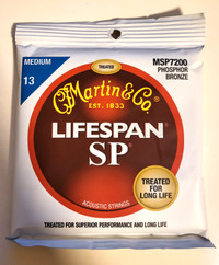 MARTIN Lifespan MSP7200 Acoustic Guitar Strings 13-56 Medium-135