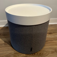 Softline DRUM Pouf with Tray