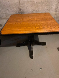 Solid Oak Square Table For Sale