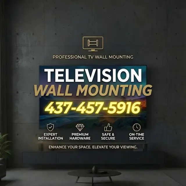 TV Wall Mounting $100 - 437-457-5916