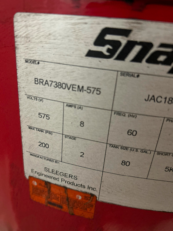 Snap On Compressor in Power Tools in Ottawa - Image 3