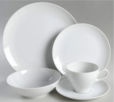 “Sophisticate White” Discontinued Like new! Compliments any special dinner party- formal or informal...