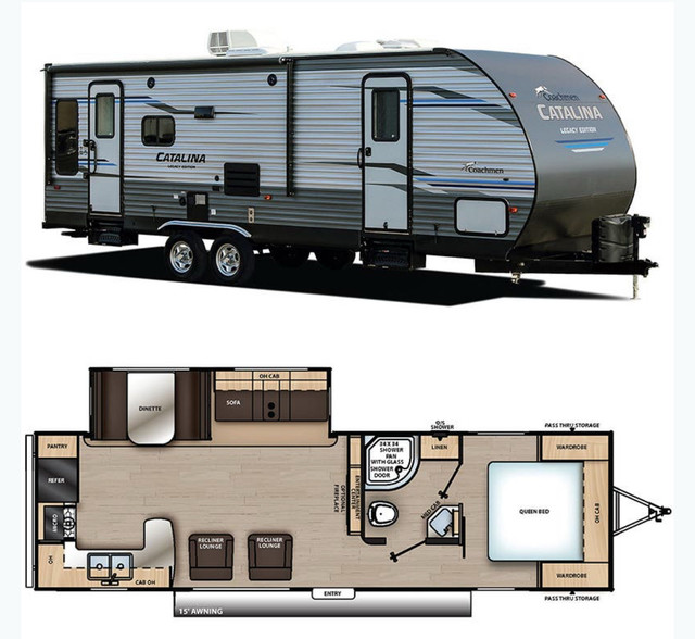 2019 Coachmen Catalina Trailer in Travel Trailers & Campers in North Bay