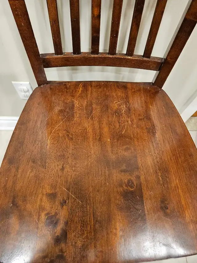 Wooden Bar Stools x 3 in Dining Tables & Sets in Mississauga / Peel Region - Image 8