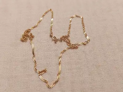 Yellow gold chain 14K .19.5 inches..2.8 grams.., View more