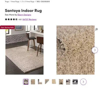 Beige Rug - 6’ x 9’, View more