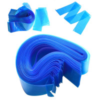 100pcs Plastic Blue Tattoo Clip Cord Sleeves Covers Bags Supply