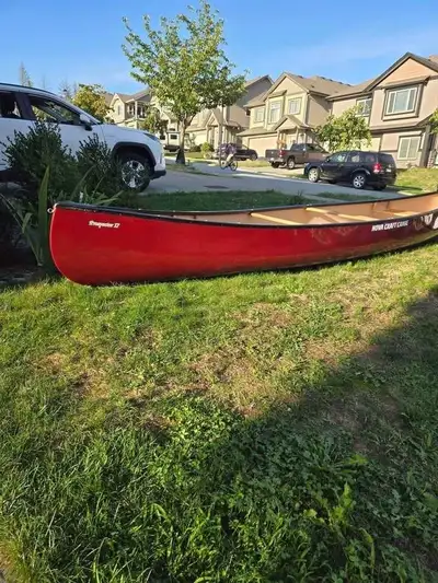 Beautiful new Nova Craft canoe. Has never been on the water. It was slightly damaged during shipping...