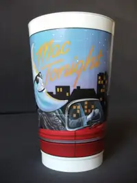 Vintage 1987 McDonalds Mac Tonight Coca-Cola Classic Car ONE CUP