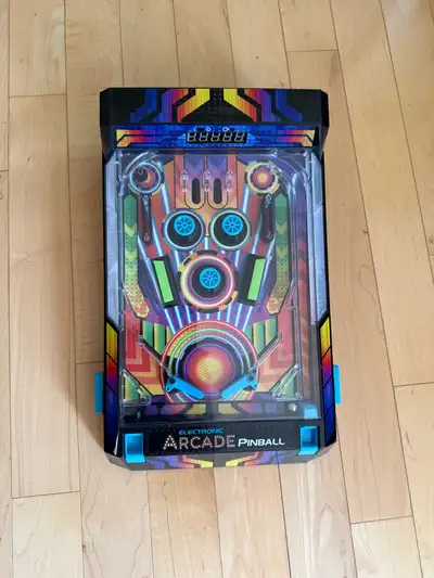 Enjoy classic arcade fun at home with this electronic tabletop pinball machine. Great for kids, fami...