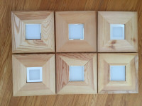 Ikea Wall Mirrors - Square, framed set of 6