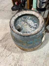 Antique wooden barrel keg 