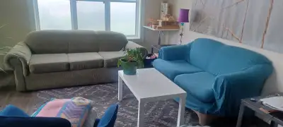 Sofa and love seat $300, View more