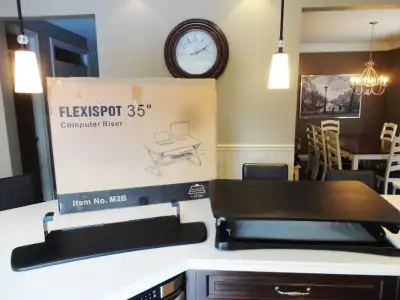 Professional Flexispot 35" Sit to Stand Computer Riser Stand, View more