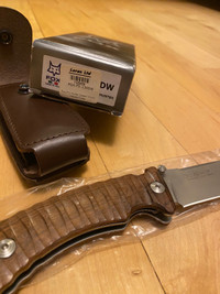 Fox Knives Pro-Hunter, Desert Wood Handle Folder