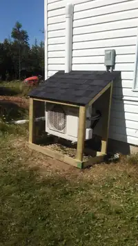 Heat pump shelters