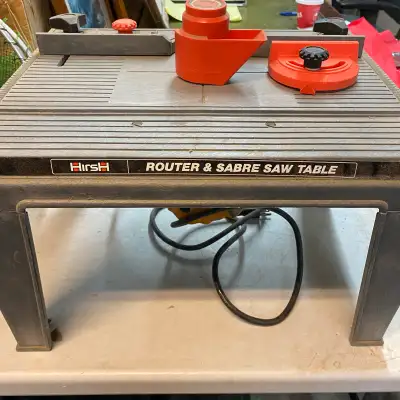 Vintage Hirsh Table Top Router & Table Saw Stand , View more