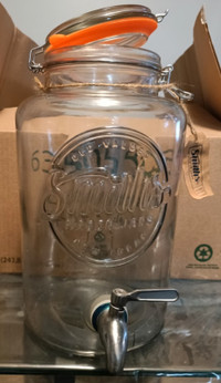 Smiths Mason Jar 5 liter drinks dispenser with Steel Spigot