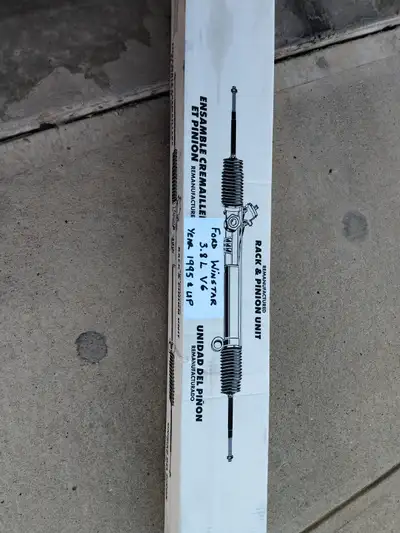 New rack and pinion set for Ford Winstar 3.8L V6 engine for Year 1995 and Up.