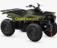 wanted: Newer quad. 