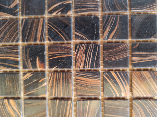 Glass Mosaic tiles, java bronze in Floors & Walls in London - Image 2