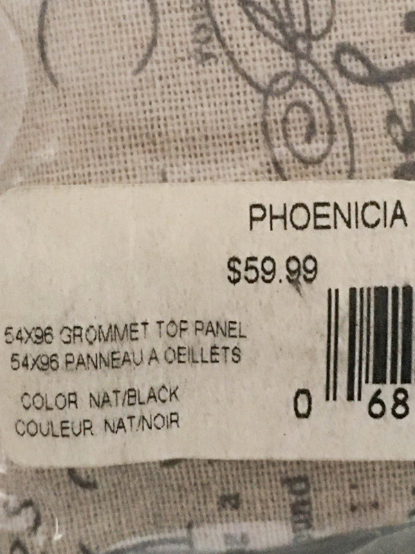 Panneau à Oeillets Rideau Neuf - Grommet Panel Curtain New dans Habillage de fenêtres  à Ville de Montréal - Image 4