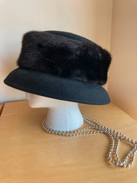Elegant fur hat.