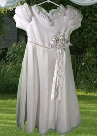 Beautiful Layered Satin and Sheet Dresses sizes 5 and 6