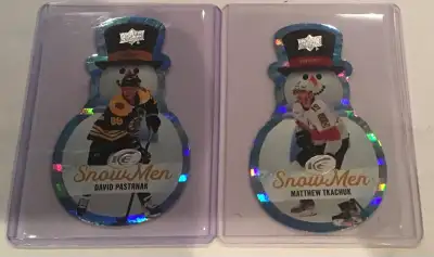NHL 23-24 UD ICE SNOW MEN SNOWMEN D Pastrnak & M Tkachuk $15 ea, View more