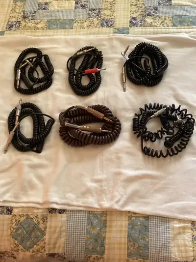 COILED GUITAR/INSTRUMENT  CABLE, View more