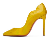 Christian Louboutin Hot Chick 100 Yellow Patent Psychic Pointed