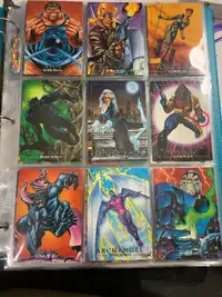 MARVEL MASTERPIECES 1992 SKYBOX COMPLETE BASE CARD SET OF 100