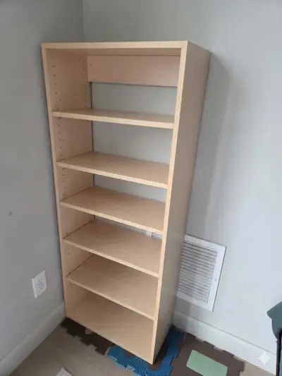 maple finish book shelf, View more