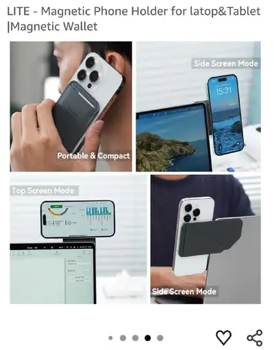 Magnetic Phone Holder for latop&Tablet  Wallet NEW , View more
