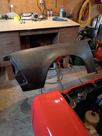 Windshield, never been used fits 74 Gremlin, Hornet and some others. $250 Front left fender, never b...