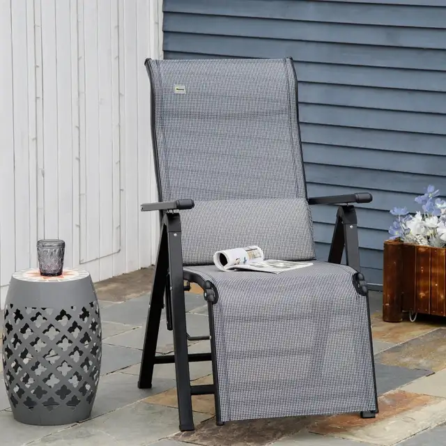 Zero Gravity Chair, Folding Recliner, Patio Lounger with 9 Level in Patio & Garden Furniture in Markham / York Region - Image 8