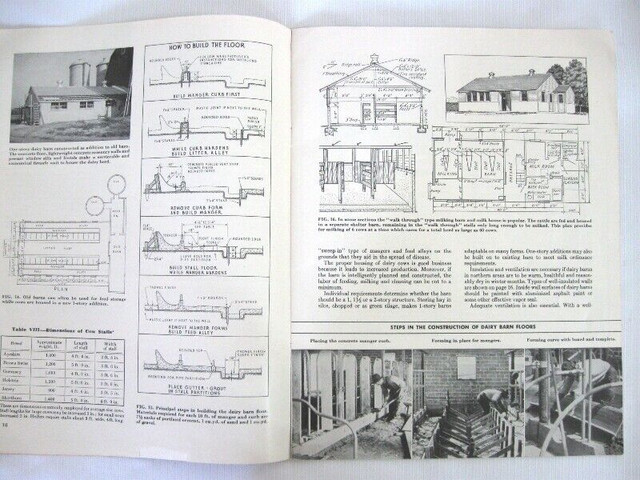 PLANS for CONCRETE FARM BUILDINGS ..PORTLAND CEMENT c.1944 dans Essais et biographies  à Ouest de l’Île - Image 2