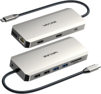 NEW: 12-in-1 USB C Dock with Dual 4K HDMI, 4K DP, 100W PD