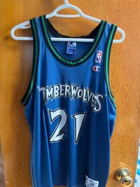 90’s Kevin Garnett Champion Jersey