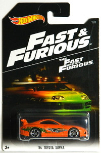 Hot Wheels 1/64 Toyota Supra Fast & Furious Diecast