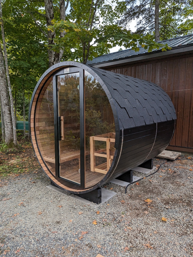 Clear Cedar Barrel Sauna *New* in Hot Tubs & Pools in St. Catharines - Image 3