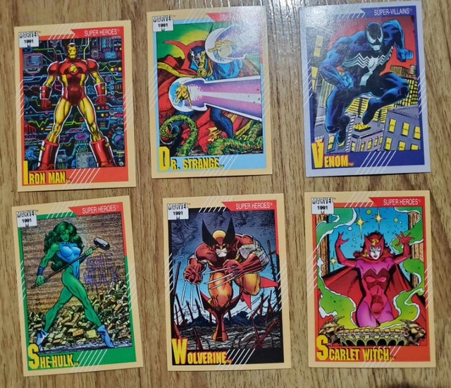 1991 Marvel Comic Cards for sale in Hobbies & Crafts in Truro - Image 2