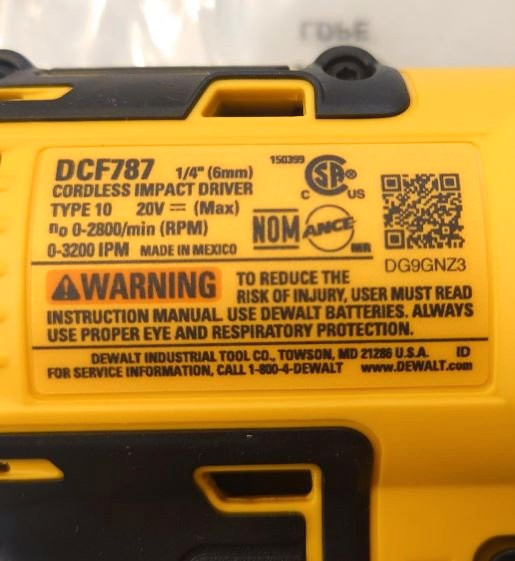 Impact Dewalt DCF787 Brushless + kit douilles impact (pas de bat dans Outils électriques  à Longueuil/Rive Sud - Image 3