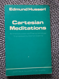 CARTESIAN MEDITATIONS By Edmund Husserl