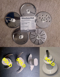 NEW Parts for KitchenAid Food Processor: S-Blade, Discs - $15/ea
