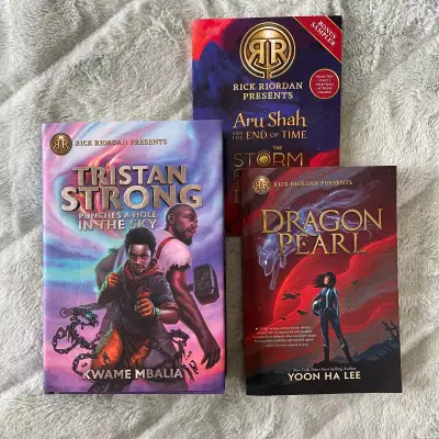 Books presented by Rick Riordan. Popular sci-fi / fantasy / adventure novels for young readers. Exce...