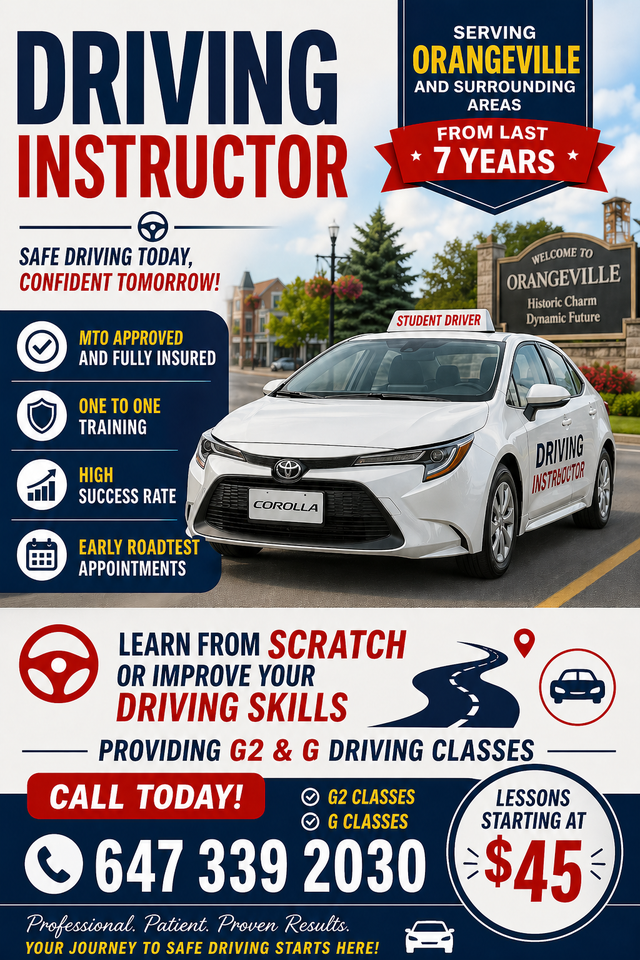 Driving lessons Orangeville571511087731855361