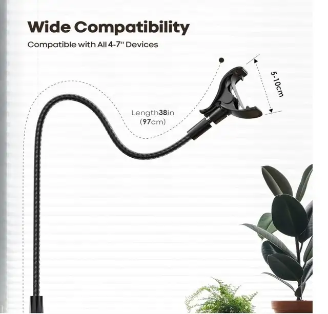 NEW-38" Gooseneck phone mount w/ clamp for desk/table.(Open box) in Cell Phone Accessories in Mississauga / Peel Region - Image 8