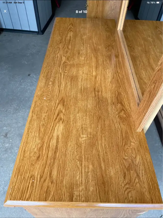 2 Piece Vintage Matching Furniture With Mirror Strong & Sturdy  in Dressers & Wardrobes in Oshawa / Durham Region - Image 9